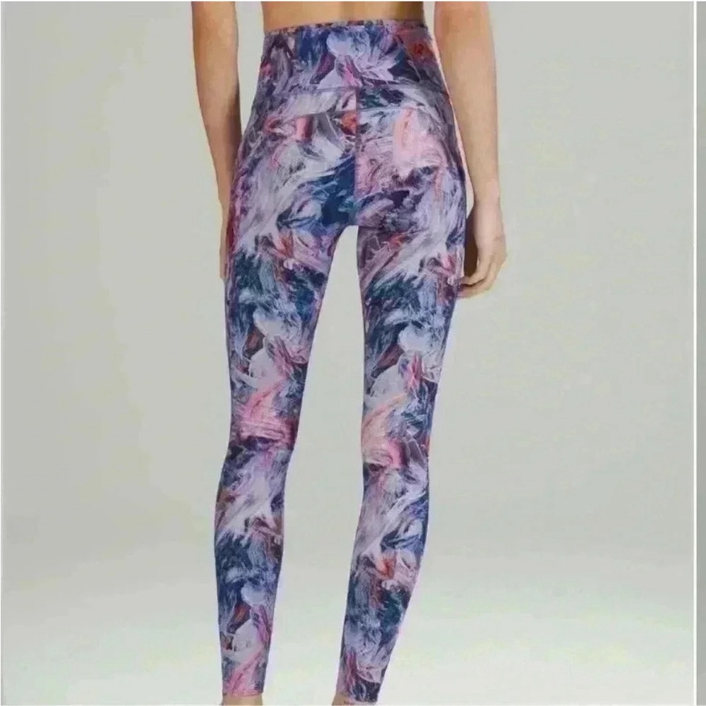 Lululemon Fast and Free Brushed Fabric HR Tight 28" Atmospheric Purple Multi
